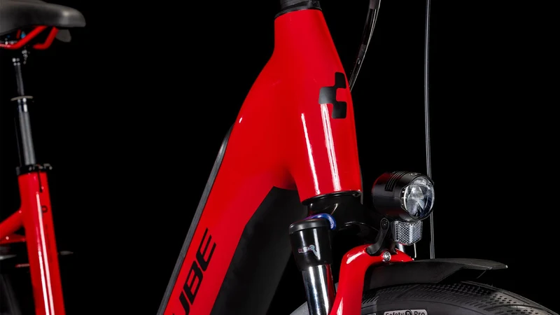 Cube Supreme Hybrid Comfort Pro 500 Wh E-Bike Easy Entry firered´n´black