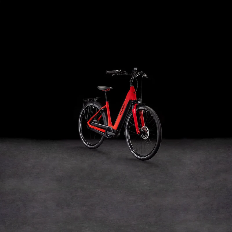 Cube Supreme Hybrid Comfort Pro 500 Wh E-Bike Easy Entry firered´n´black