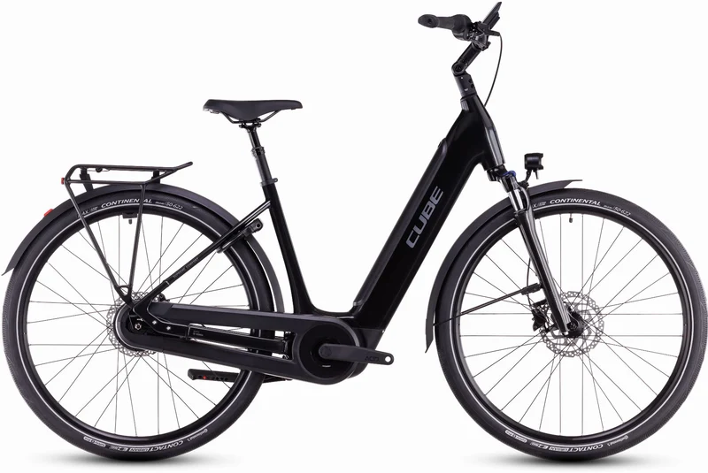Cube Supreme Hybrid Comfort Pro 500 Wh E-Bike Easy Entry grey´n´lunar