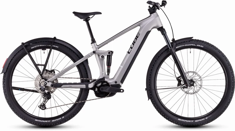 Cube Stereo Hybrid One22 Race Allroad 800 Wh E-Bike Fully silver´n´black