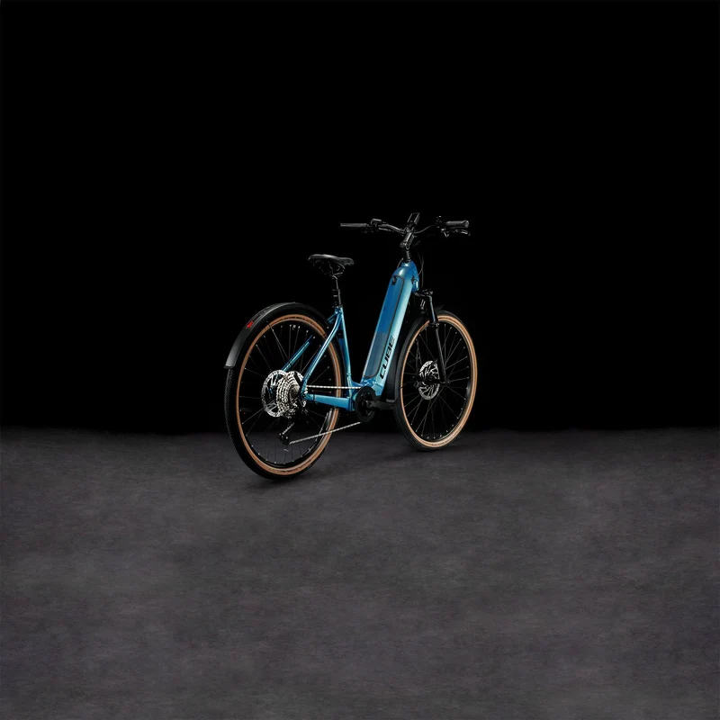 Cube Nuride Hybrid SLX 750 Wh Allroad E-Bike Easy Entry 28" verde´n´black