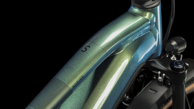 Cube Nuride Hybrid SLX 750 Wh Allroad E-Bike Trapeze 28" verde´n´black