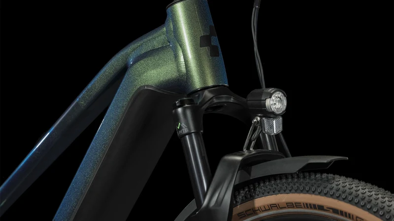 Cube Nuride Hybrid SLX 750 Wh Allroad E-Bike Trapeze 28" verde´n´black