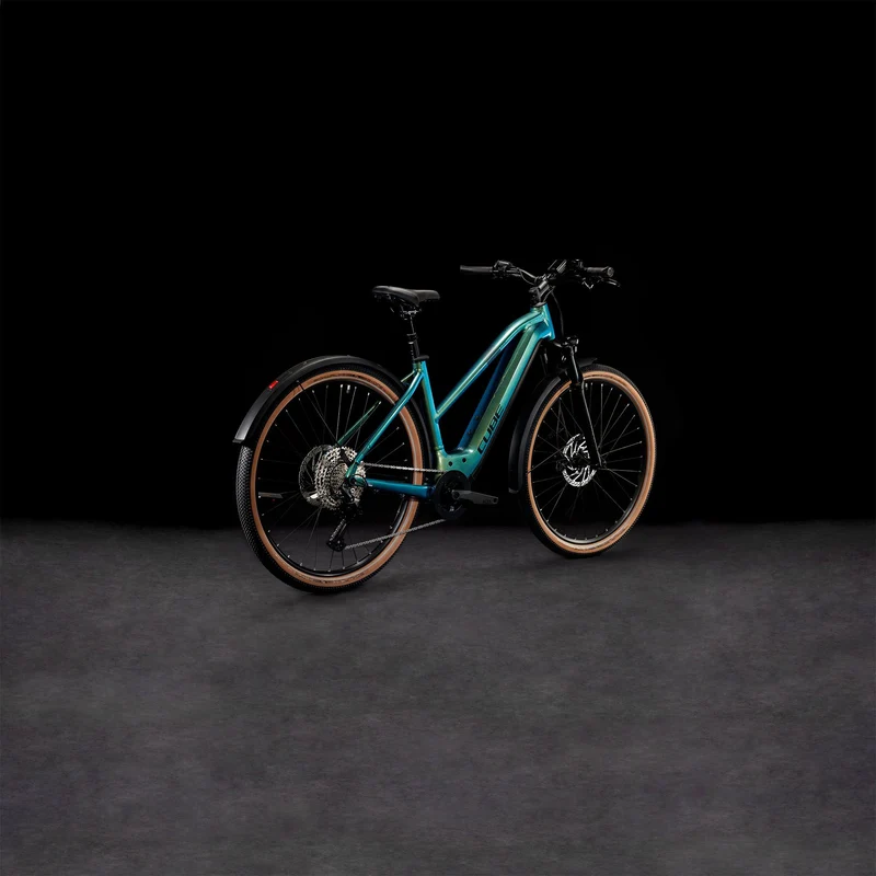 Cube Nuride Hybrid SLX 750 Wh Allroad E-Bike Trapeze 28" verde´n´black