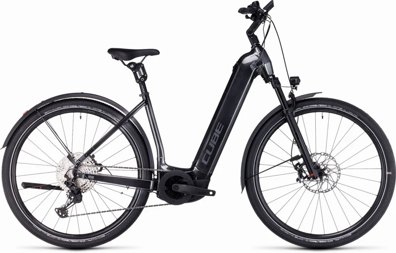 Cube Nuride Hybrid SLT 750 Wh Allroad E-Bike Easy Entry 28" grey´n´metal