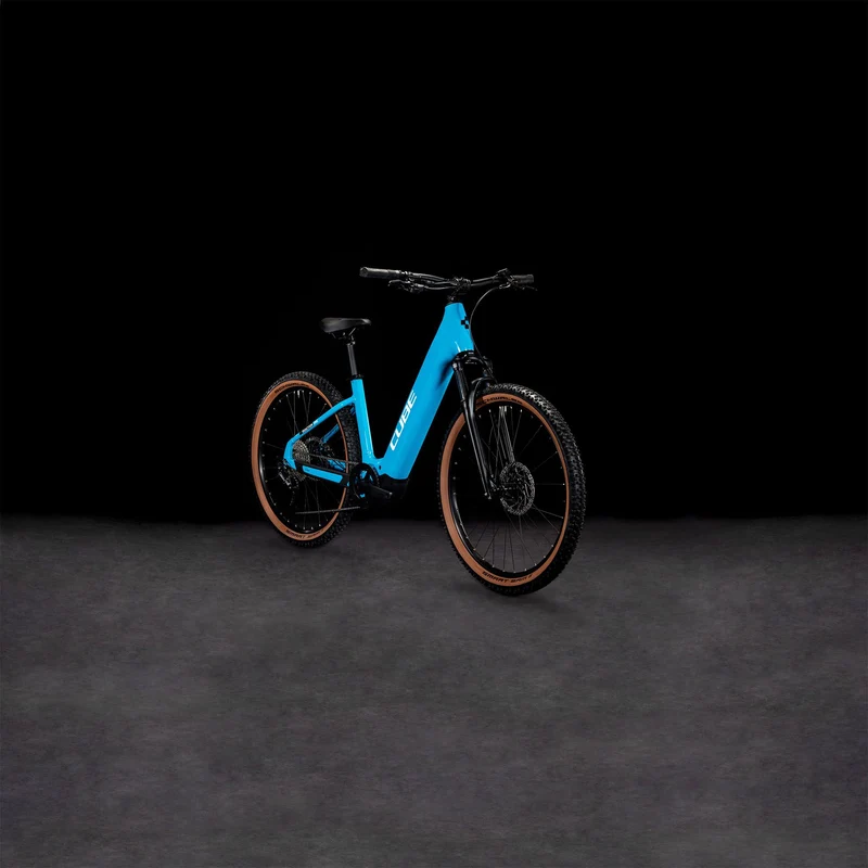 Cube Reaction Hybrid One 500 Wh E-Bike Hardtail Easy Entry 27,5" skyblue´n´white