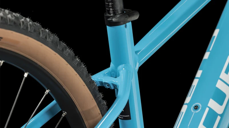 Cube Reaction Hybrid One 500 Wh E-Bike Hardtail Diamant skyblue´n´white