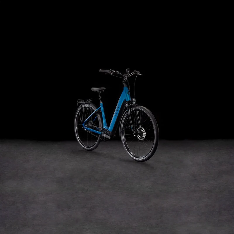Cube Supreme Hybrid Deluxe One 625 Wh E-Bike Easy Entry electricblue´n´black