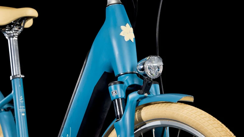 Cube Ella Hybrid 500 Wh E-Bike Easy Entry sphereblue´n´creme