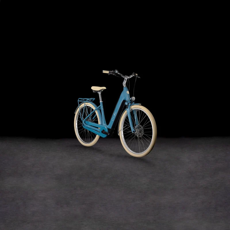 Cube Ella Hybrid 500 Wh E-Bike Easy Entry sphereblue´n´creme