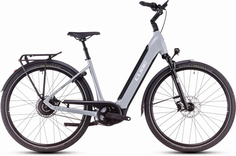 Cube Supreme Hybrid Deluxe SLX 625 Wh E-Bike Easy Entry 28" polargrey´n´white