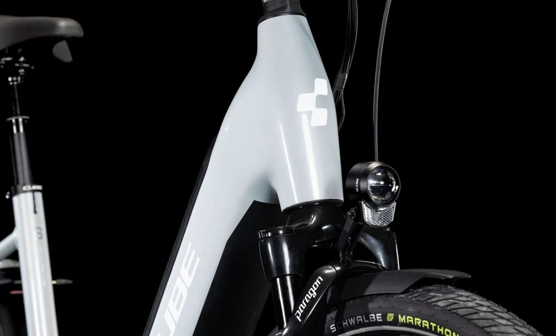 Cube Supreme Hybrid Deluxe SLX 625 Wh E-Bike Easy Entry 28" polargrey´n´white