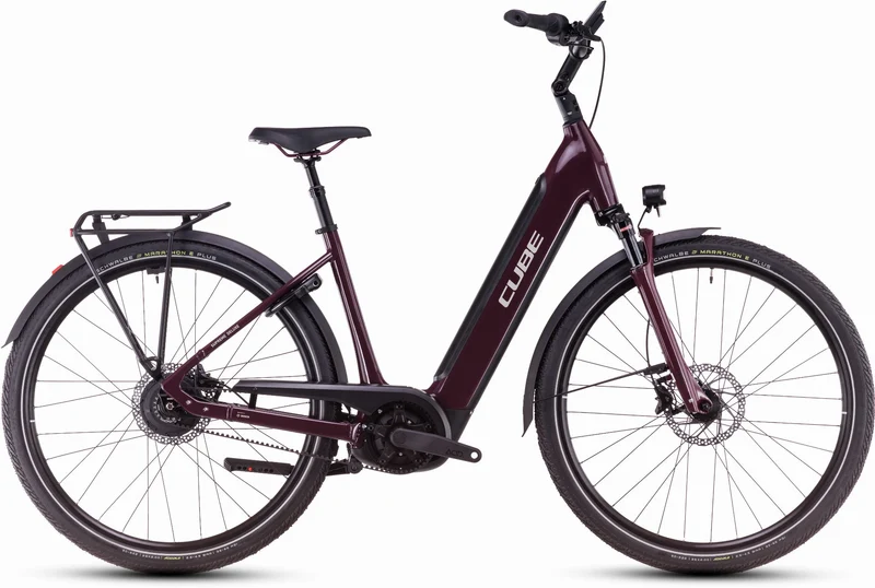 Cube Supreme Hybrid Deluxe Pro 625 Wh E-Bike Easy Entry 28" amarone´n´grey