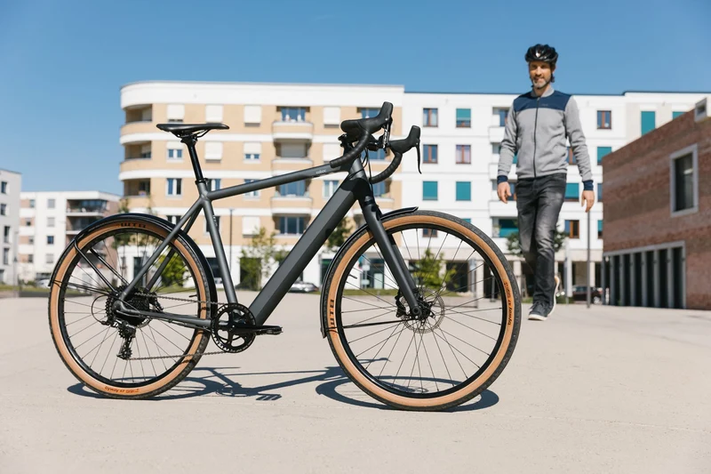 Coboc Torino 360 Wh E-Gravel Rad Diamant 27,5" giro grey - atlas black, matt