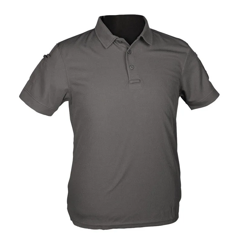 Mil-Tec - Tactical Quickdry Poloshirt für Herren // Grau