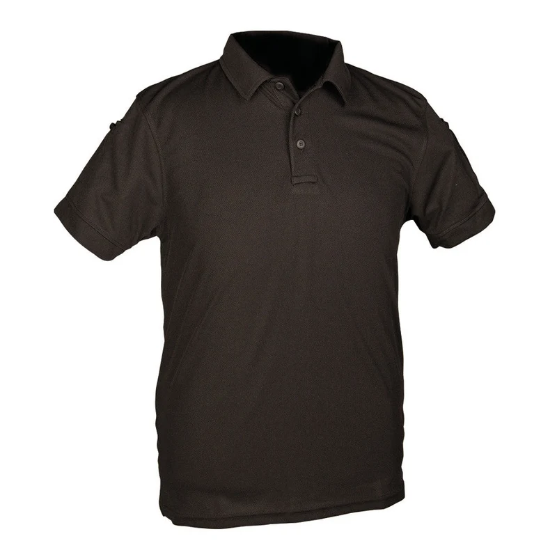 Mil-Tec - Tactical Quickdry Poloshirt für Herren // Schwarz