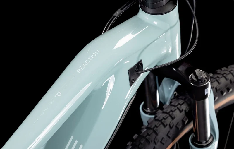 Cube Reaction Hybrid Performance 500 Wh E-Bike Hardtail Trapeze skylightblue´n´white