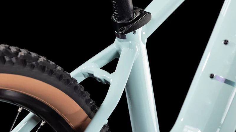 Cube Reaction Hybrid Performance 500 Wh E-Bike Hardtail Diamant skylightblue´n´white