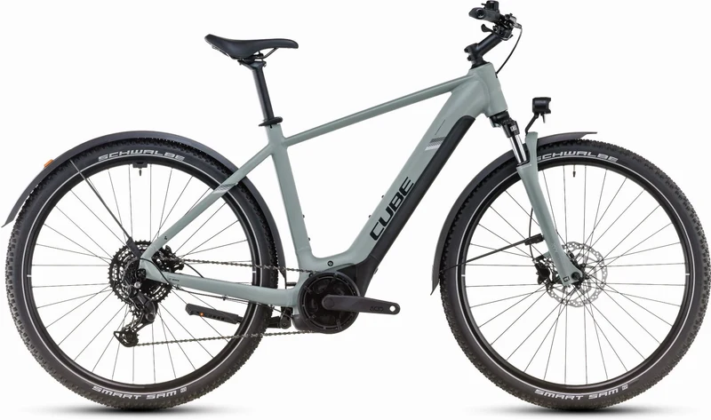 Cube Nuride Hybrid Performance 500 Wh Allroad E-Bike Diamant 28" swampgrey´n´black