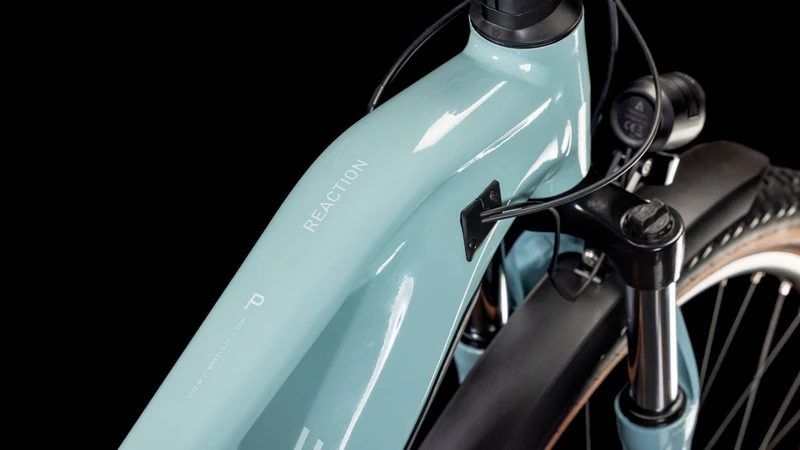 Cube Reaction Hybrid Performance 500 Wh Allroad E-Bike Hardtail Trapeze skylightblue´n´white