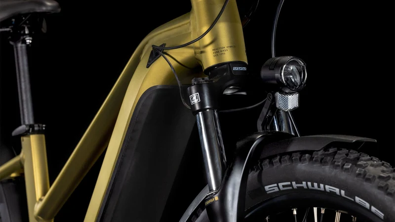Cube Reaction Hybrid Performance 500 Wh Allroad E-Bike Hardtail Trapeze goldenlime´n´black