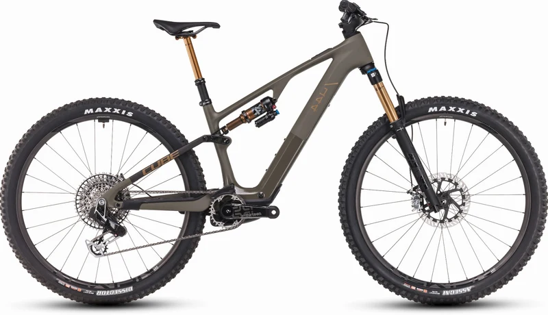Cube AMS Hybrid One44 C:68X Super TM 400 Wh E-Bike Fully 29" dustyolive´n´gold
