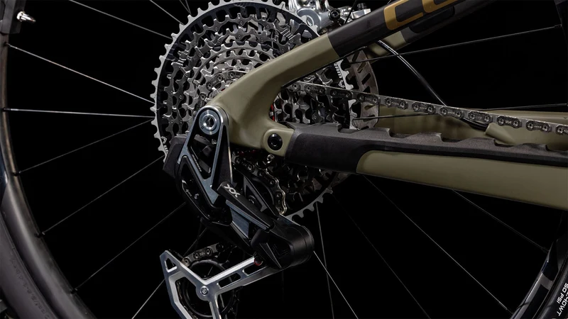 Cube AMS Hybrid One44 C:68X Super TM 400 Wh E-Bike Fully 29" dustyolive´n´gold