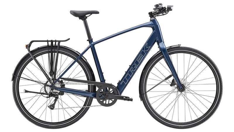 Trek FX+ 2 LT 250 Wh E-Bike Diamant 28" satin mulsanne blue