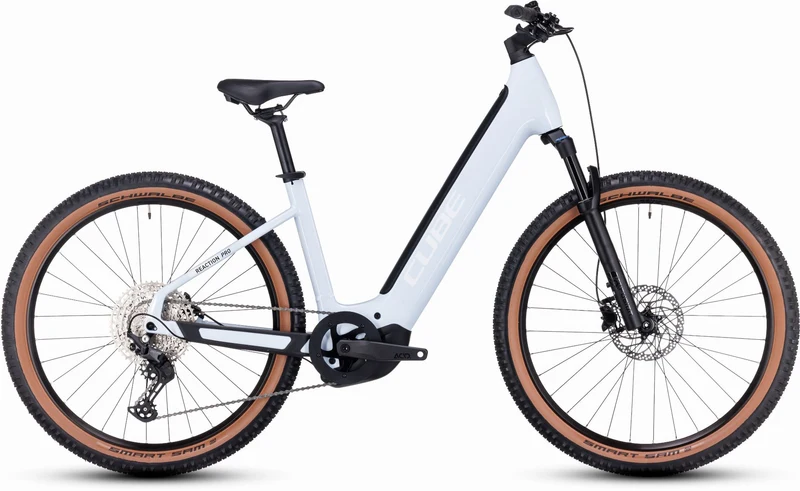 Cube Reaction Hybrid Pro 625 Wh E-Bike Hardtail Easy Entry 27,5" flashwhite´n´black