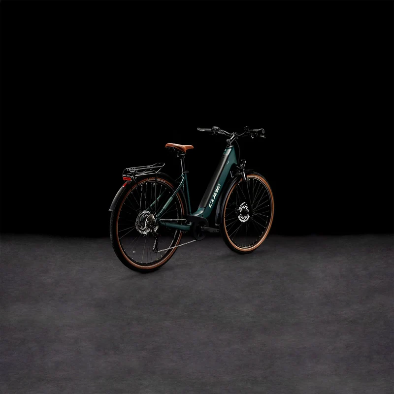 Cube Touring Hybrid One 500 Wh E-Bike Easy Entry 28" darkgreen´n´green