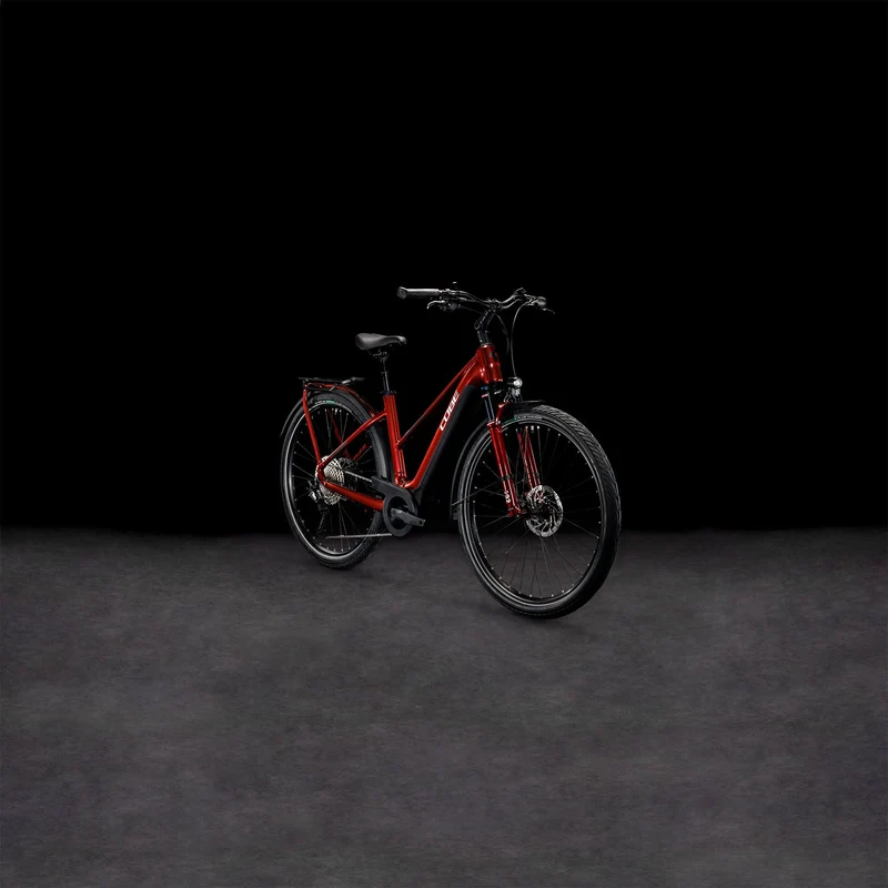Cube Touring Hybrid EXC 625 Wh E-Bike Trapeze 28" red´n´white