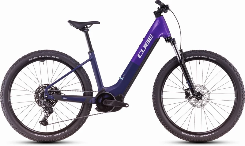 Cube Reaction Hybrid One 600 Wh E-Bike Hardtail Easy Entry 27,5" orchid´n´mint