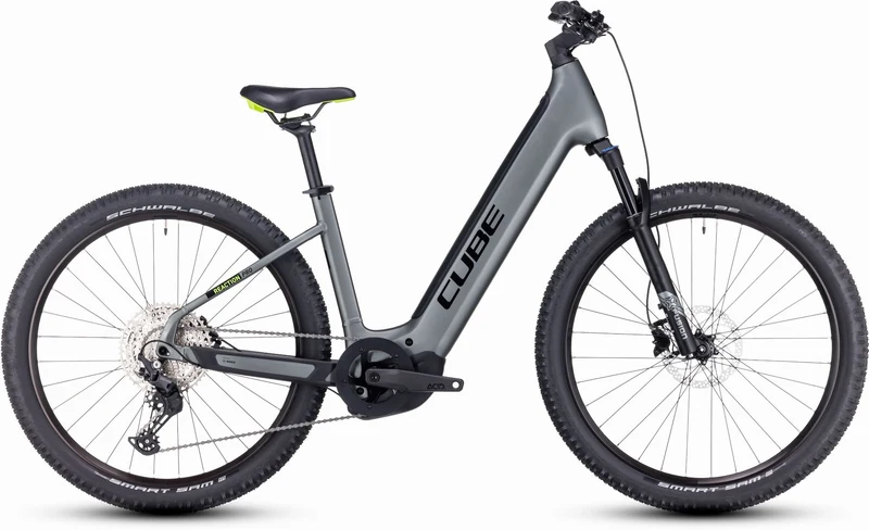 Cube Reaction Hybrid Pro 500 Wh E-Bike Hardtail Easy Entry 27,5" flashgrey´n´green