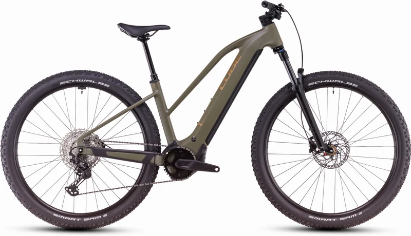 Cube Reaction Hybrid Pro 800 Wh E-Bike Hardtail Trapeze dustyolive´n´gold