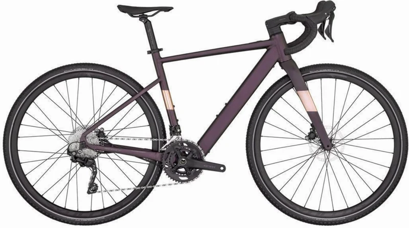 Scott Contessa Speedster Gravel eRIDE 25 250 Wh E-Bike Diamant 28" dark purple