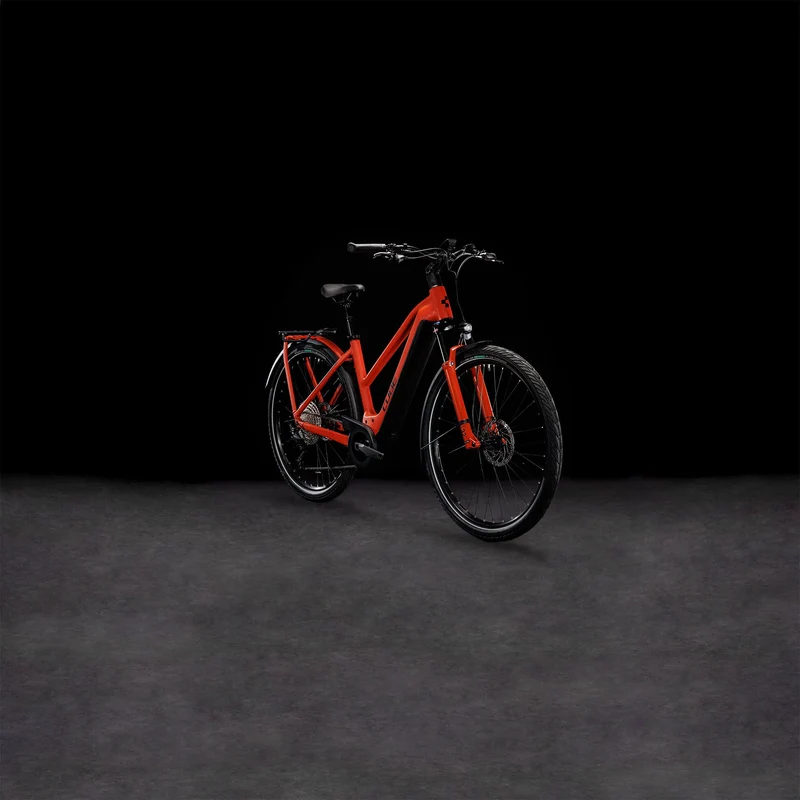 Cube Kathmandu Hybrid EXC 750 Wh E-Bike Trapeze 28" red´n´black
