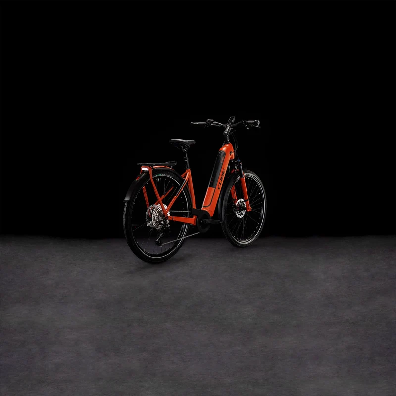 Cube Kathmandu Hybrid EXC 750 Wh E-Bike Easy Entry 28" red´n´black
