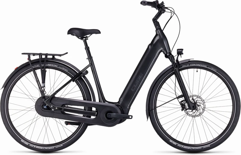 Cube Supreme Hybrid EX 625 Wh E-Bike Easy Entry 28" grey´n´black