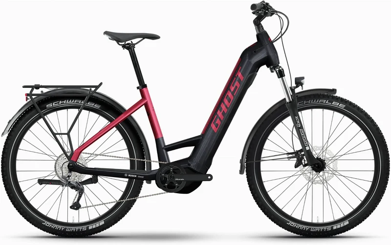 Ghost E-Teru Universal EQ 625 Wh E-Bike Wave 27,5" black/metallic rust red - glossy