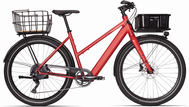 Coboc Bristol TPZ 360 Wh E-Bike Trapez 27,5" district red, matt