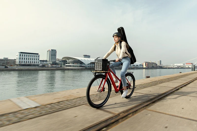 Coboc Bristol TPZ 360 Wh E-Bike Trapez 27,5" district red, matt