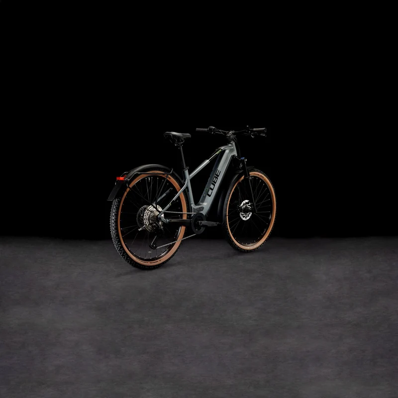 Cube Reaction Hybrid Pro 500 Wh Allroad E-Bike Hardtail Diamant flashgrey´n´green