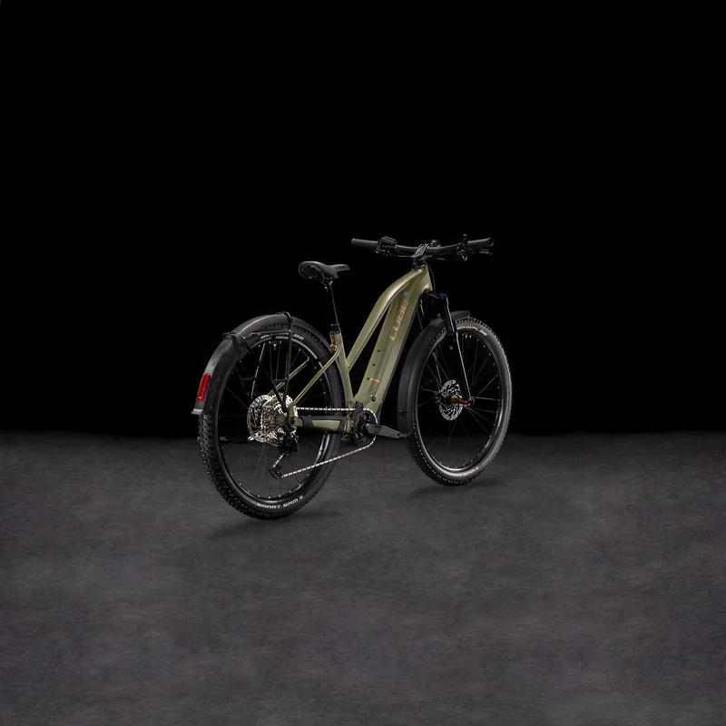 Cube Reaction Hybrid Pro Allroad 600 Wh E-Bike Hardtail Trapeze dustyolive´n´gold