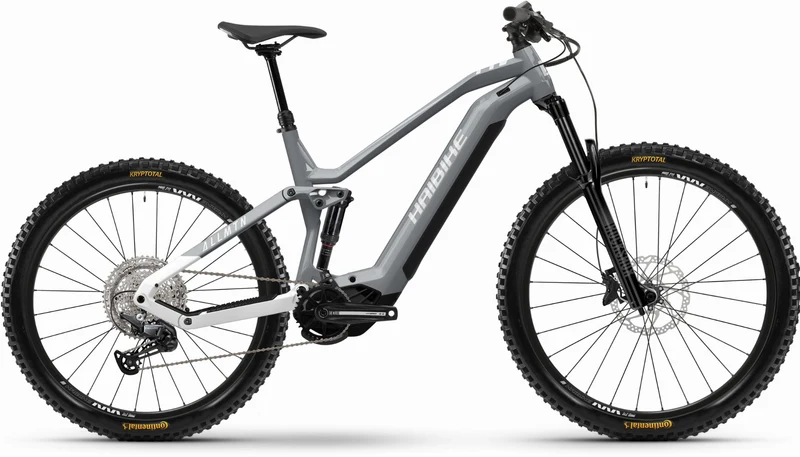 Haibike AllMtn 3 720 Wh E-Bike Fully 29"/27,5" silver surf/white - gloss
