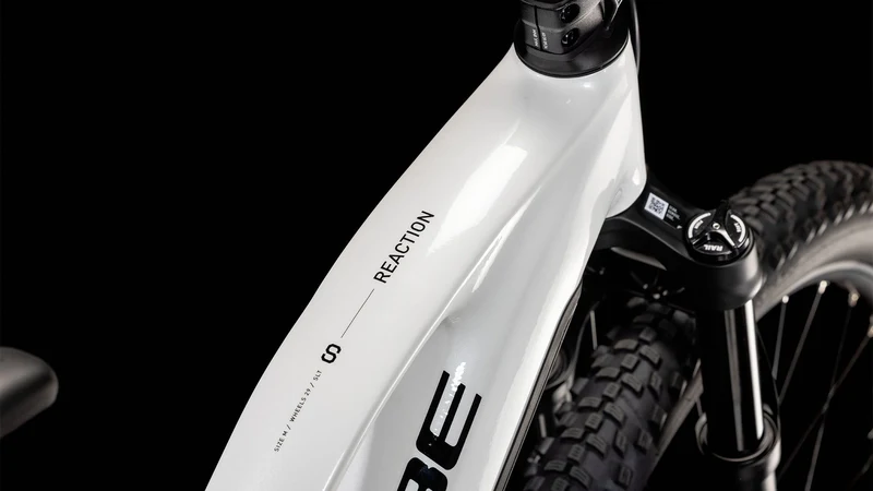 Cube Reaction Hybrid SLT 800 Wh E-Bike Hardtail Trapeze metallicwhite´n´black