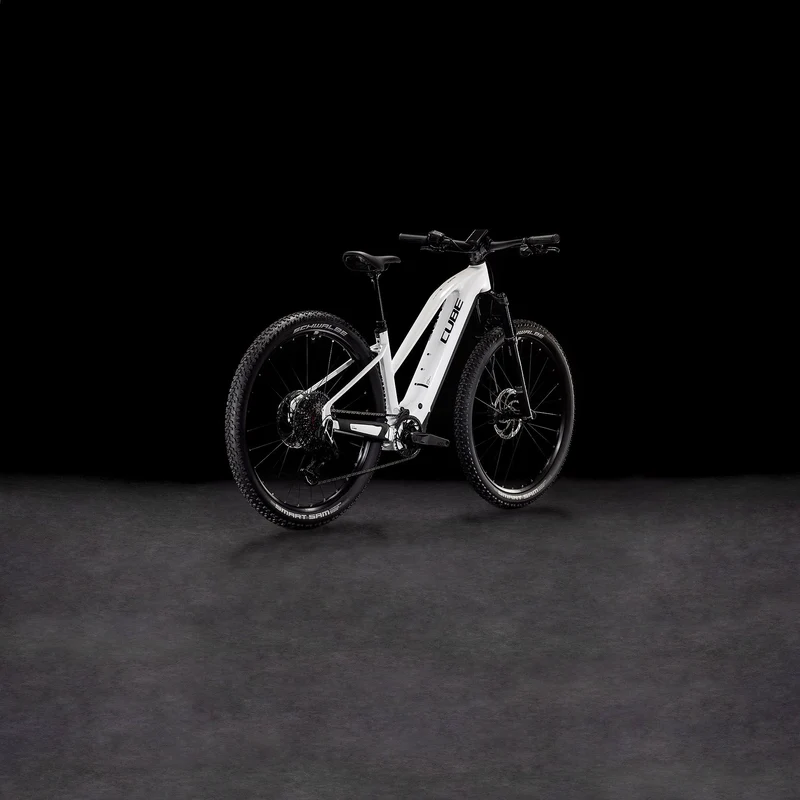 Cube Reaction Hybrid SLT 800 Wh E-Bike Hardtail Trapeze metallicwhite´n´black