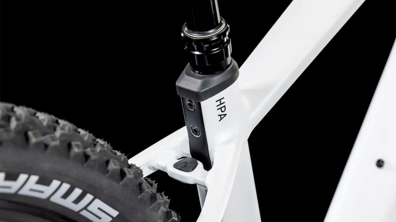 Cube Reaction Hybrid SLT 800 Wh E-Bike Hardtail Diamant metallicwhite´n´black