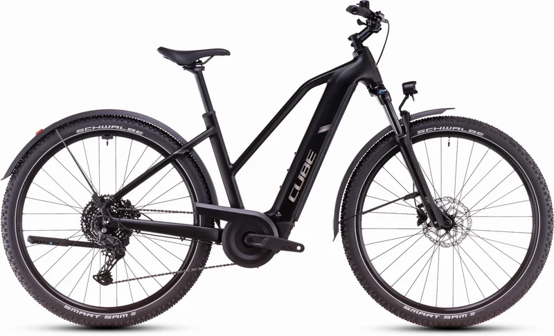 Cube Nuride Hybrid Pro Allroad 600 Wh E-Bike Trapeze 28" black´n´bronze