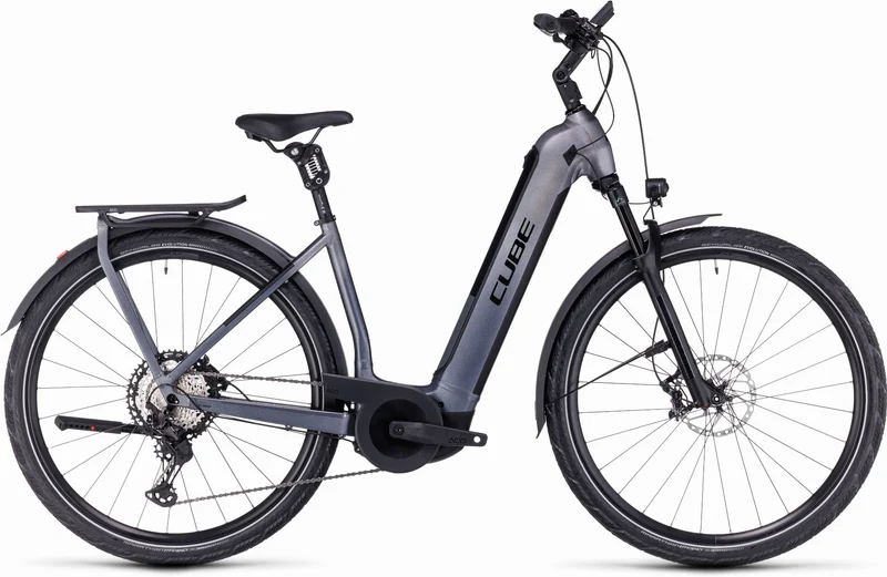 Cube Kathmandu Hybrid SLT 750 Wh E-Bike Easy Entry 28" prizmsilver´n´grey
