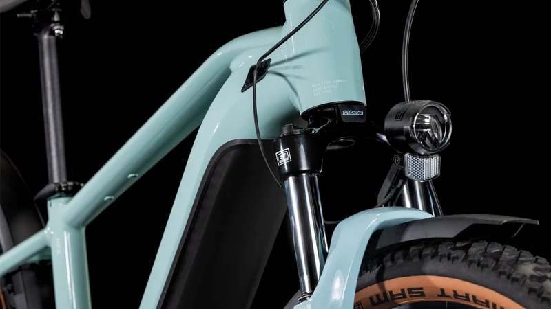 Cube Reaction Hybrid Performance 500 Wh Allroad E-Bike Hardtail Diamant skylightblue´n´white